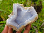 Natural Blue Lace Agate Geode Specimens x 12 From Nsanje, Malawi - Toprock Gemstones and Minerals 