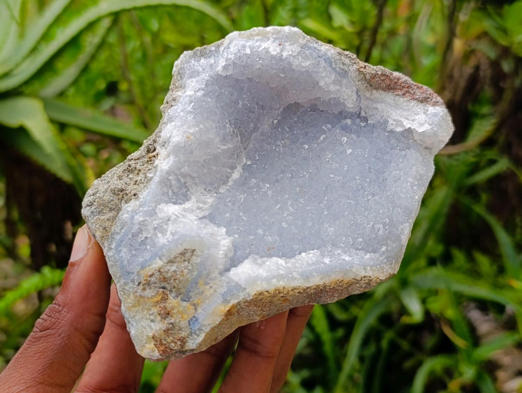 Natural Blue Lace Agate Geode Specimens x 12 From Nsanje, Malawi - Toprock Gemstones and Minerals 