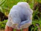 Natural Blue Lace Agate Geode Specimens x 12 From Nsanje, Malawi - Toprock Gemstones and Minerals 