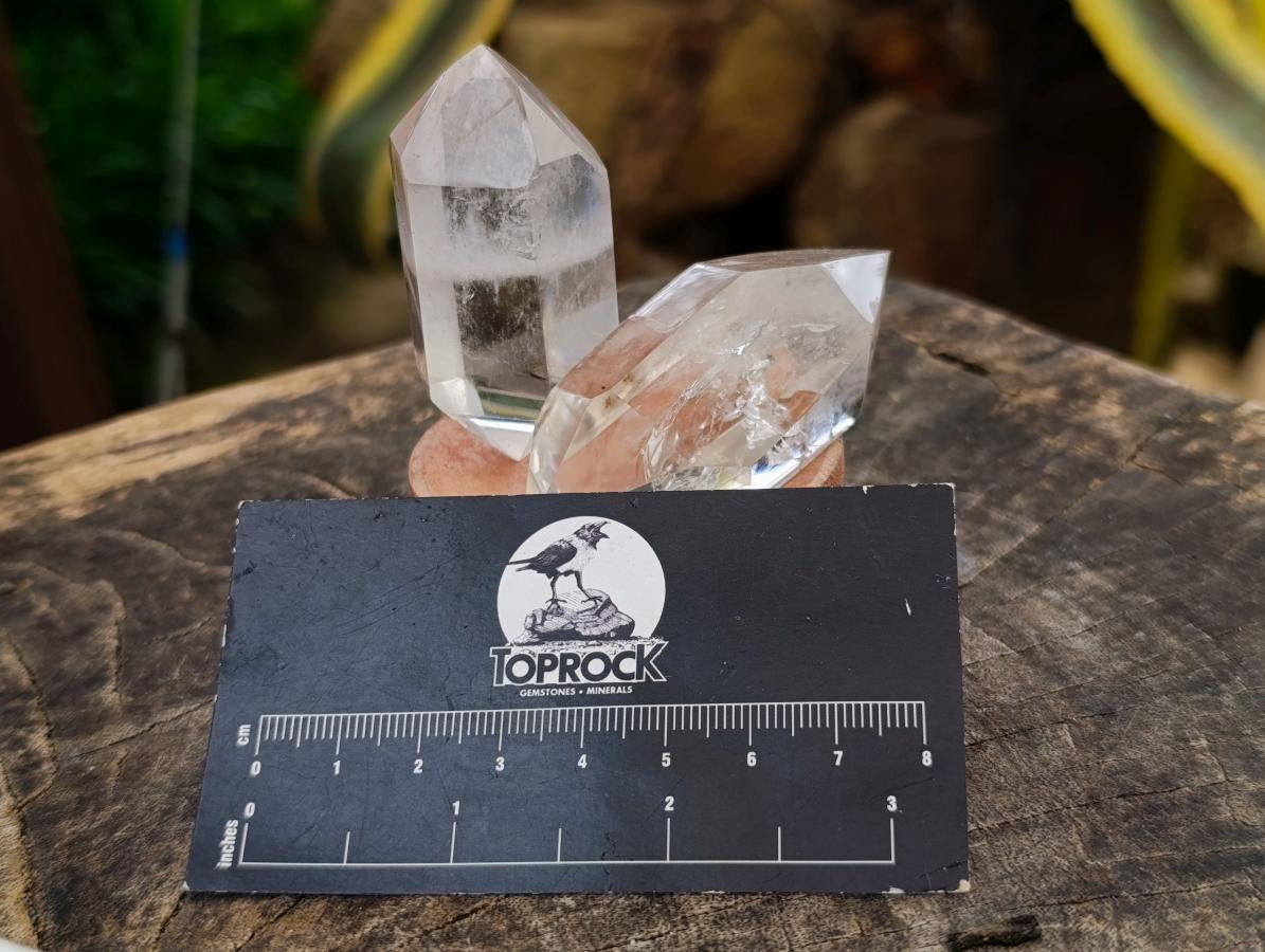 Polished Double Terminated Clear Quartz Crystal Points x 24 From Madagascar - Toprock Gemstones and Minerals 