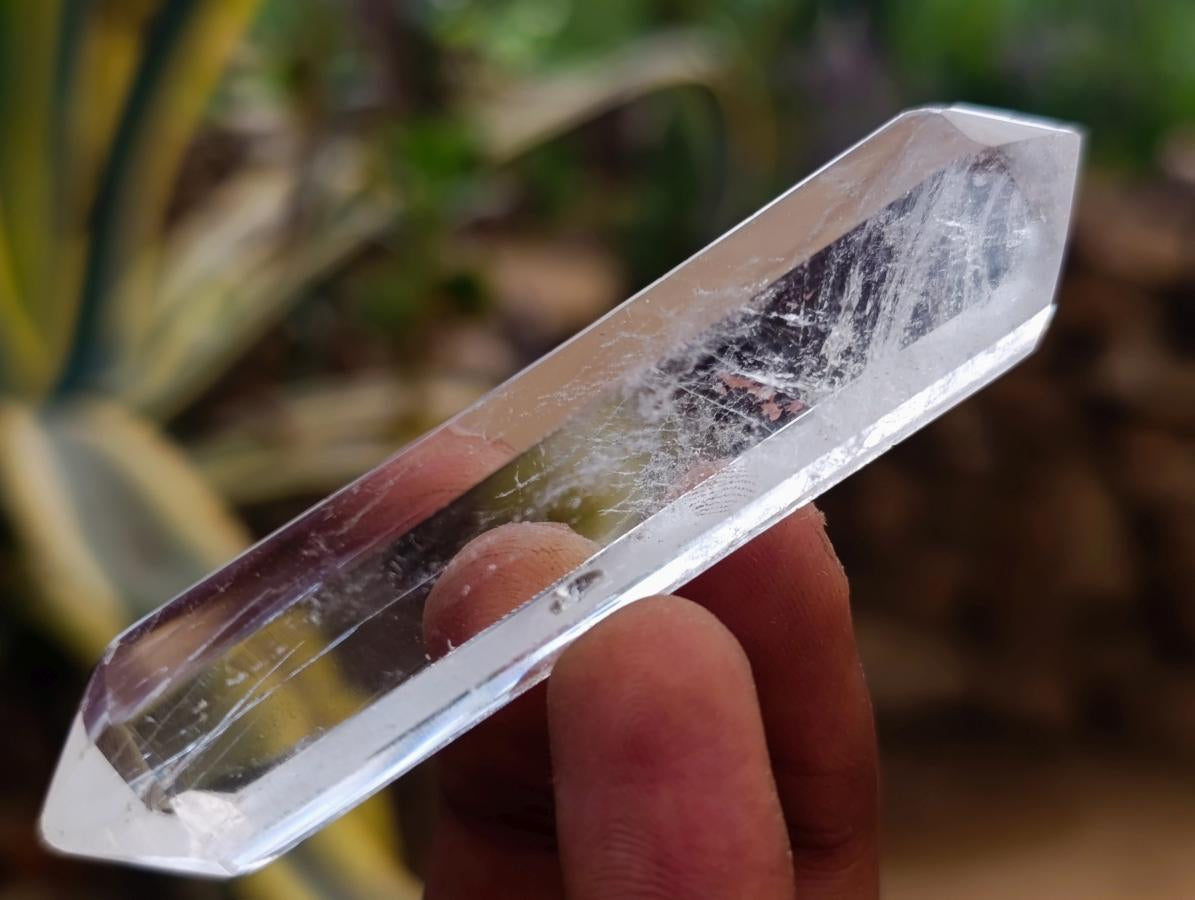 Polished Double Terminated Clear Quartz Crystal Points x 24 From Madagascar - Toprock Gemstones and Minerals 
