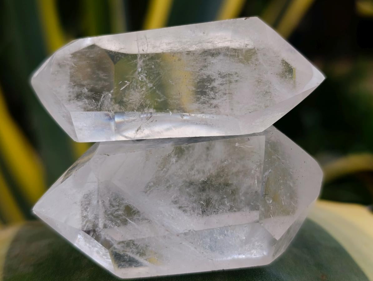 Polished Double Terminated Clear Quartz Crystal Points x 24 From Madagascar - Toprock Gemstones and Minerals 