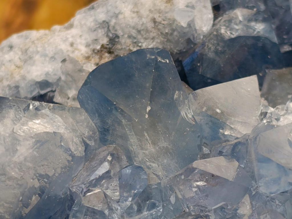Natural XL Blue Celestite Geode Specimen x 1 From Sakoany, Madagascar - Toprock Gemstones and Minerals 