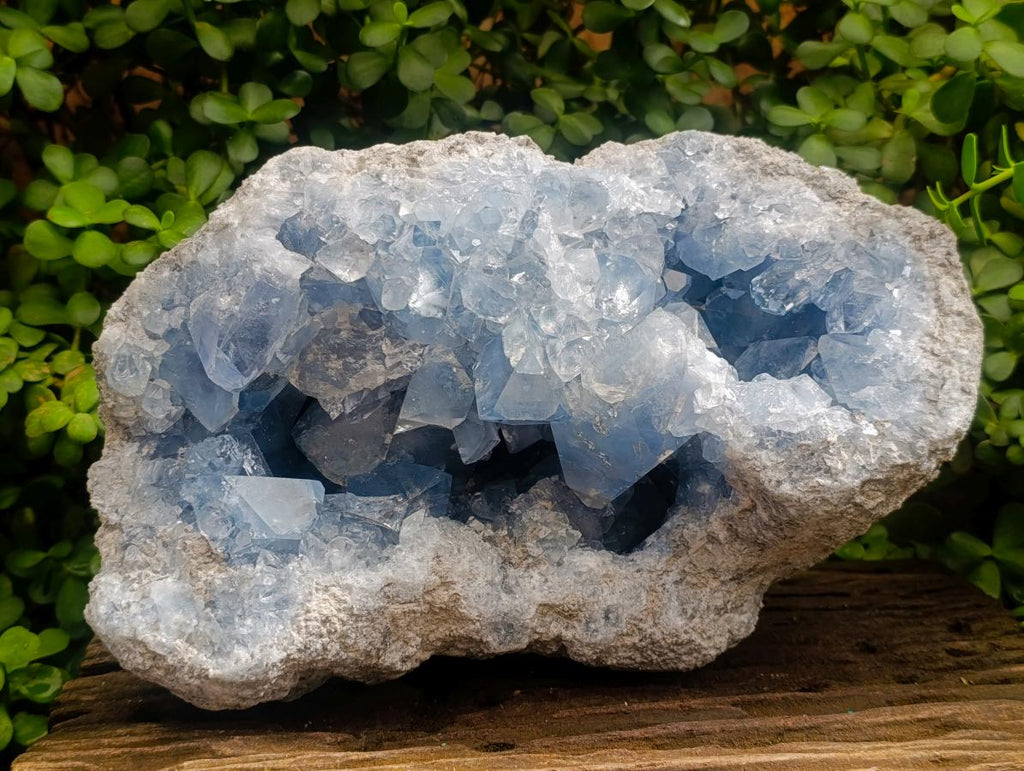 Natural XL Blue Celestite Geode Specimen x 1 From Sakoany, Madagascar - Toprock Gemstones and Minerals 