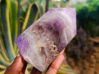 Polished Chevron Amethyst Crystals x 6 From Madagascar - Toprock Gemstones and Minerals 