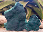 Natural Botryoidal Malachite Specimens x 2 From Congo - Toprock Gemstones and Minerals 