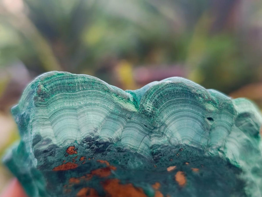 Natural Botryoidal Malachite Specimens x 2 From Congo - Toprock Gemstones and Minerals 