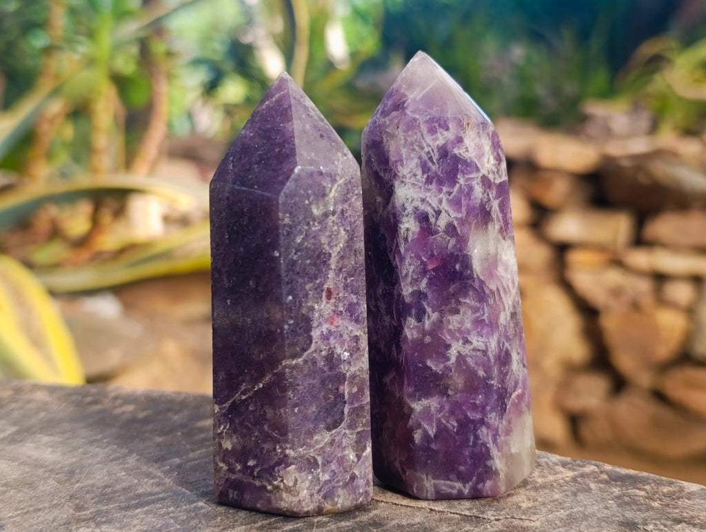 Polished Lepidolite Display Crystals x 12 From Ambatondrazaka, Madagascar - Toprock Gemstones and Minerals 