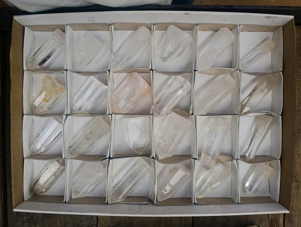 Polished Clear Quartz Crystals x 24 From Madagascar - Toprock Gemstones and Minerals 