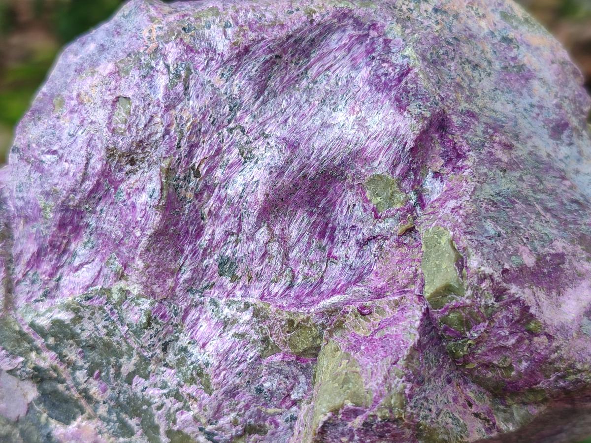 Natural Large Stichtite Cobbed Specimens x 2 From Barberton, South Africa - Toprock Gemstones and Minerals 