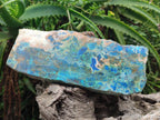 Polished Shattuckite with Chrysocolla and Malachite Slices x 3 From Koakoveld, Namibia - Toprock Gemstones and Minerals 