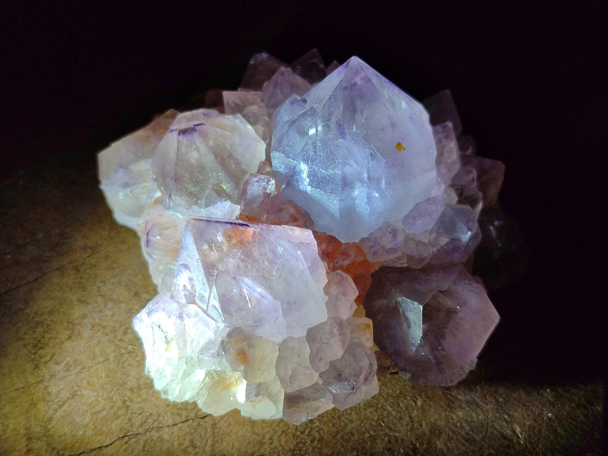 Natural Cactus Flower Spirit Amethyst Clusters x 12 From South Africa - Toprock Gemstones and Minerals 