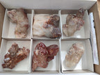 Natural Red Hematoid Quartz Crystals and Clusters x 6 From Karoi, Zimbabwe - Toprock Gemstones and Minerals 