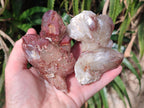Natural Red Hematoid Quartz Crystals and Clusters x 6 From Karoi, Zimbabwe - Toprock Gemstones and Minerals 