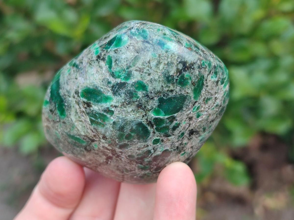 Polished Emerald Mica 'Mutokolite' Free Forms x 6 From Mutoko, Zimbabwe - Toprock Gemstones and Minerals 
