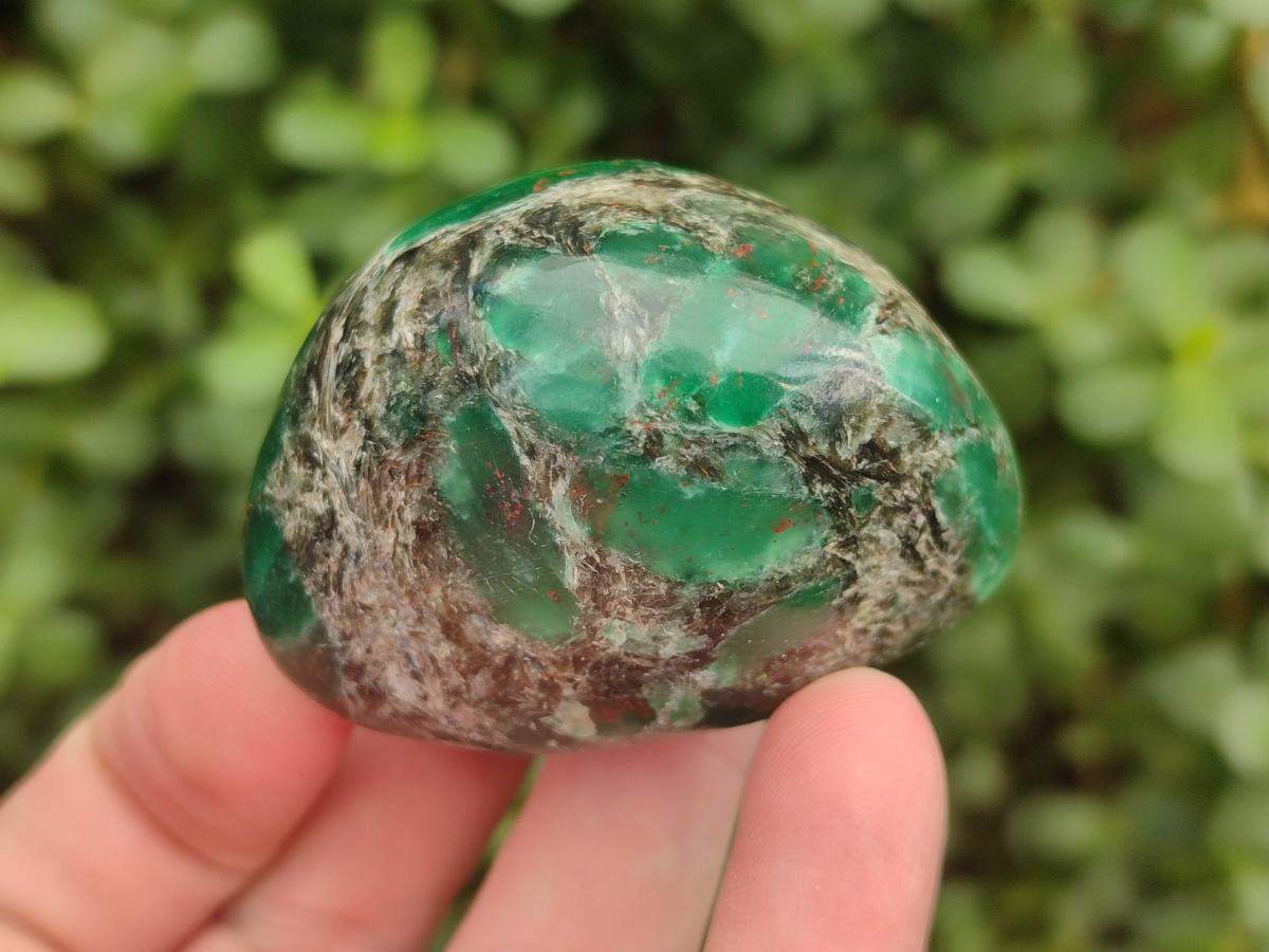 Polished Emerald Mica 'Mutokolite' Free Forms x 6 From Mutoko, Zimbabwe - Toprock Gemstones and Minerals 