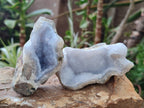 Natural Blue Lace Agate Geode Specimens x 24 From Nsanje, Malawi - Toprock Gemstones and Minerals 