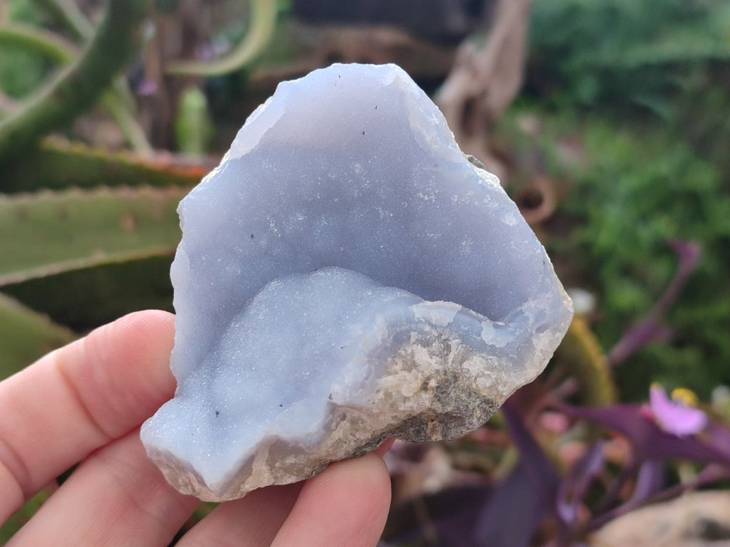 Natural Blue Lace Agate Geode Specimens x 24 From Nsanje, Malawi - Toprock Gemstones and Minerals 