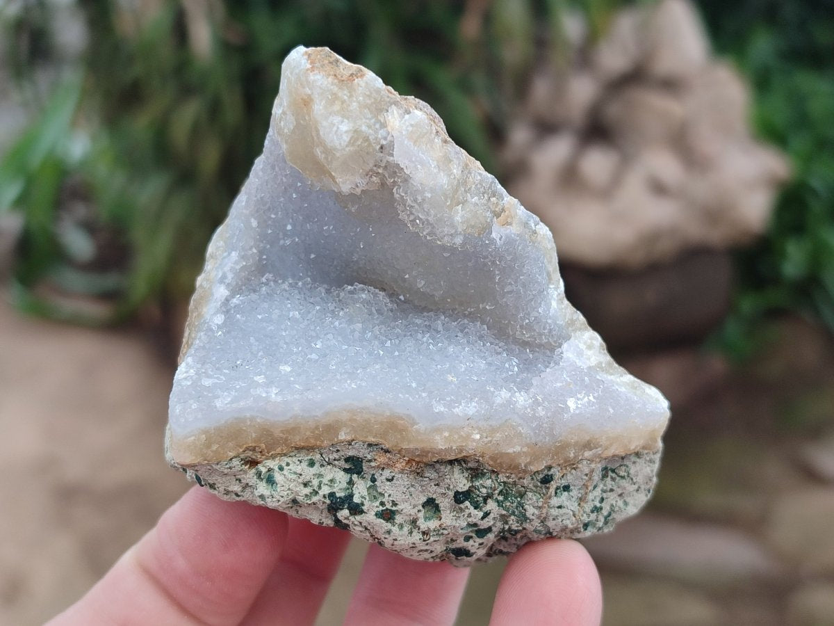 Natural Blue Lace Agate Geode Specimens x 24 From Nsanje, Malawi - Toprock Gemstones and Minerals 