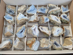 Natural Blue Lace Agate Geode Specimens x 24 From Nsanje, Malawi - Toprock Gemstones and Minerals 