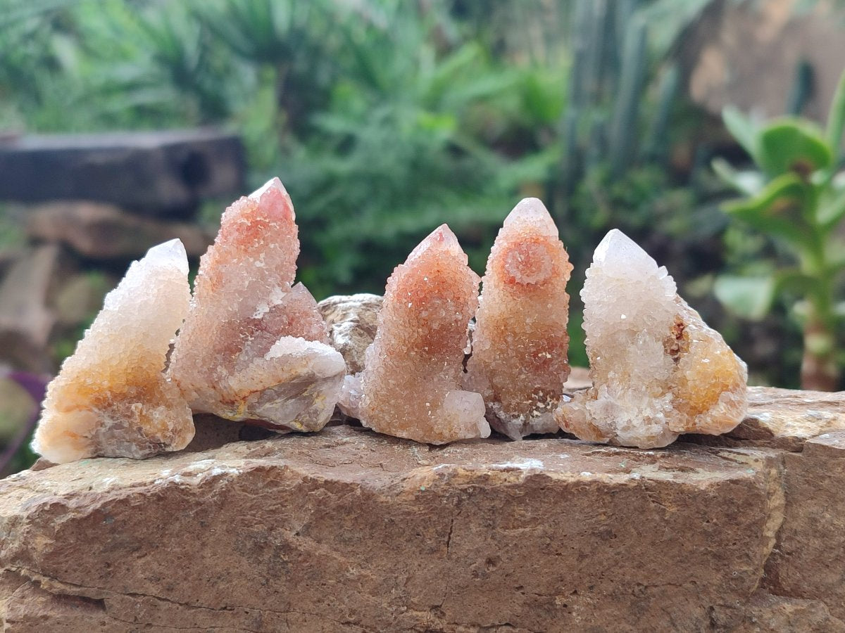 Natural Golden Limonite Spirit Quartz Crystals and Clusters x 35 From Boekenhouthoek, South Africa - Toprock Gemstones and Minerals 