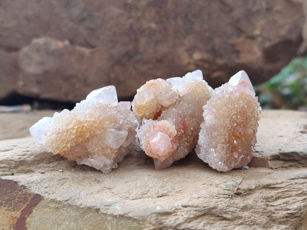 Natural Golden Limonite Spirit Quartz Crystals and Clusters x 35 From Boekenhouthoek, South Africa - Toprock Gemstones and Minerals 