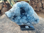 Natural Large Blue Celestite Geode Specimen x 1 From Sakoany, Madagascar - Toprock Gemstones and Minerals 