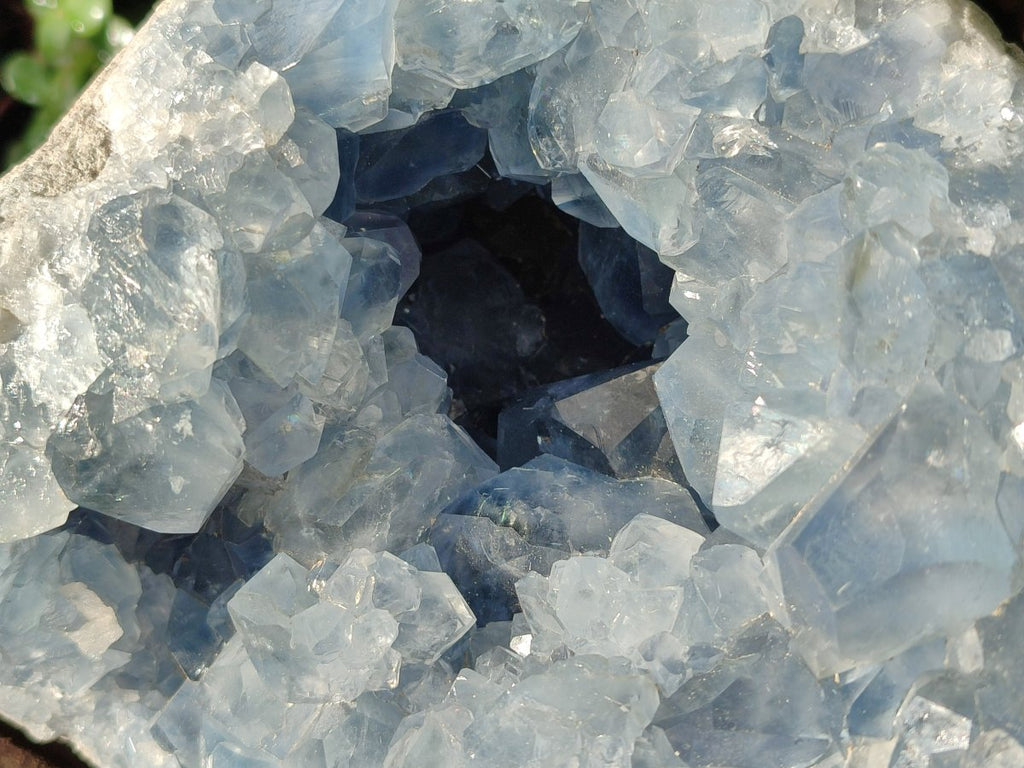 Natural Large Blue Celestite Geode Specimen x 1 From Sakoany, Madagascar - Toprock Gemstones and Minerals 