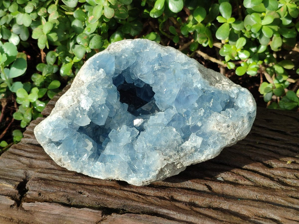 Natural Large Blue Celestite Geode Specimen x 1 From Sakoany, Madagascar - Toprock Gemstones and Minerals 