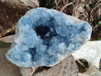Natural Large Blue Celestite Geode Specimen x 1 From Sakoany, Madagascar - Toprock Gemstones and Minerals 