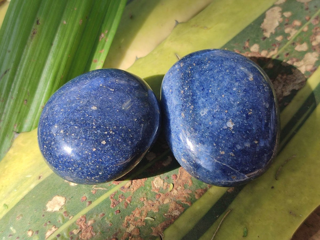 Polished Lazulite Galets x 12 From Madagascar - Toprock Gemstones and Minerals 
