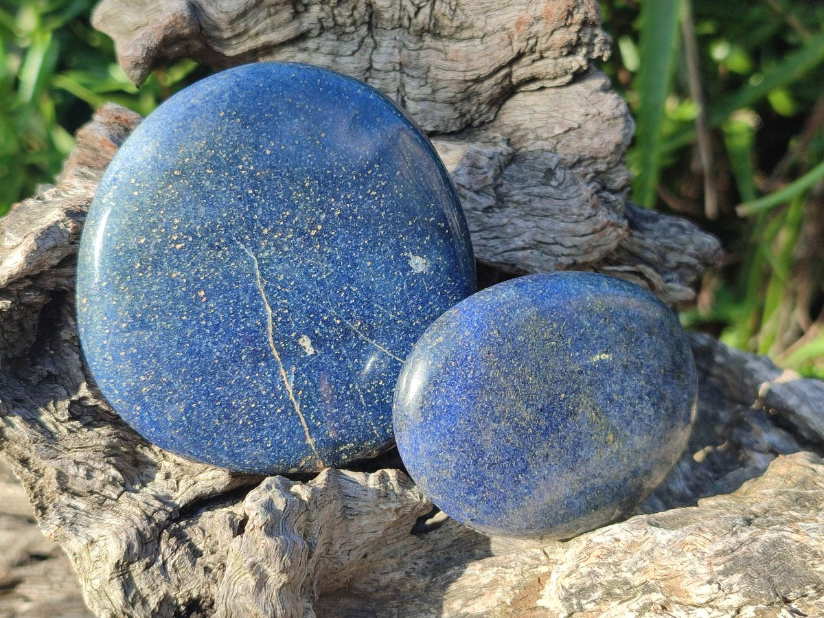 Polished Lazulite Galets x 12 From Madagascar - Toprock Gemstones and Minerals 
