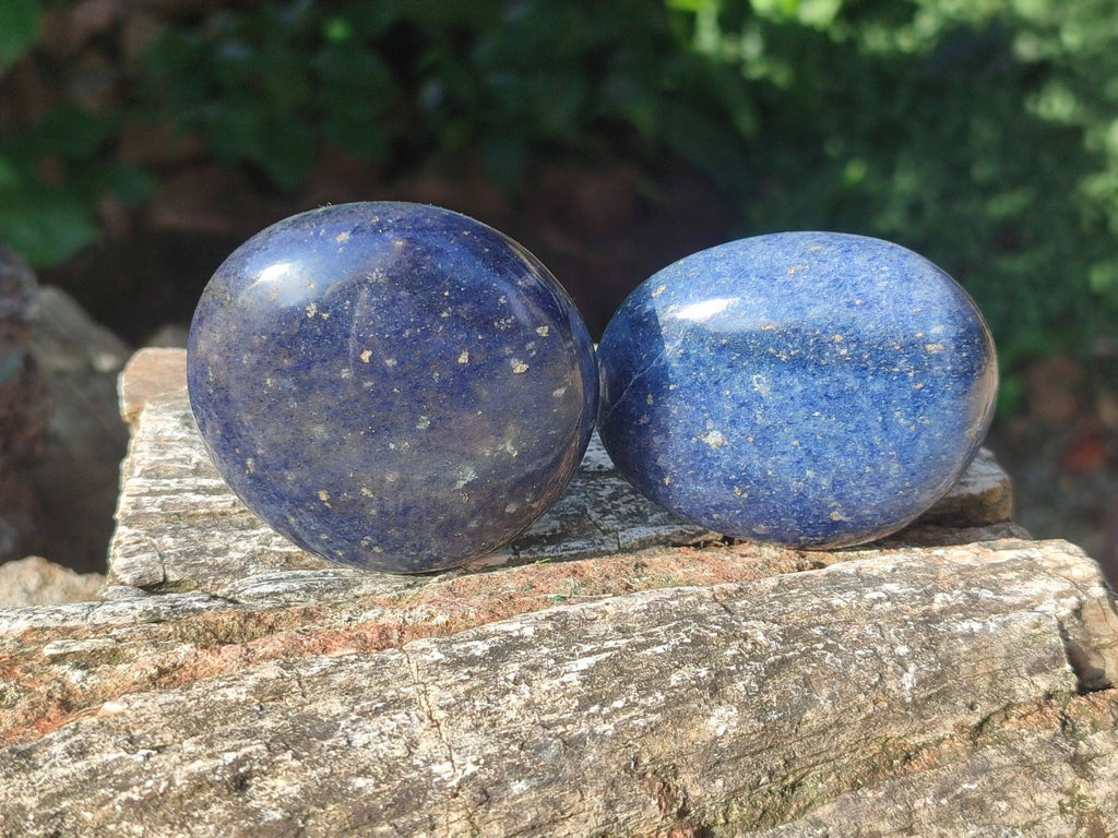 Polished Lazulite Galets x 12 From Madagascar - Toprock Gemstones and Minerals 