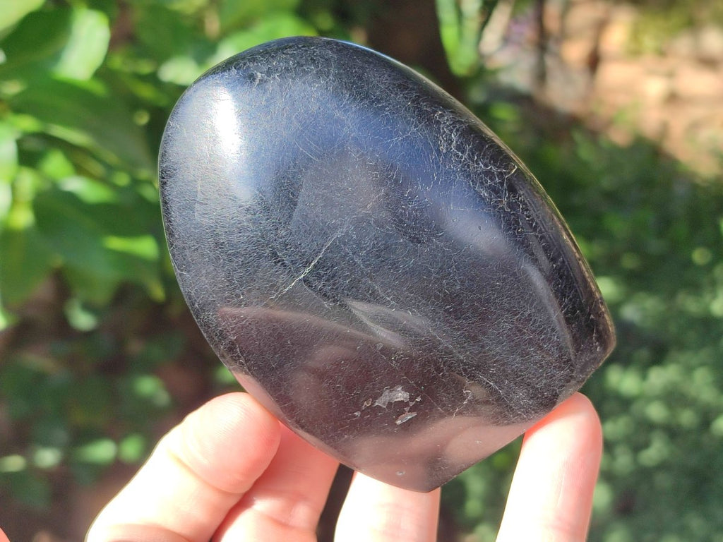 Polished Black Tourmaline Standing Free Forms x 2 From Madagascar - Toprock Gemstones and Minerals 