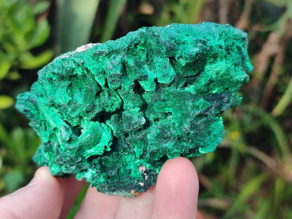 Natural Silky Malachite Specimens x 6 From Kasompe, Congo - Toprock Gemstones and Minerals 