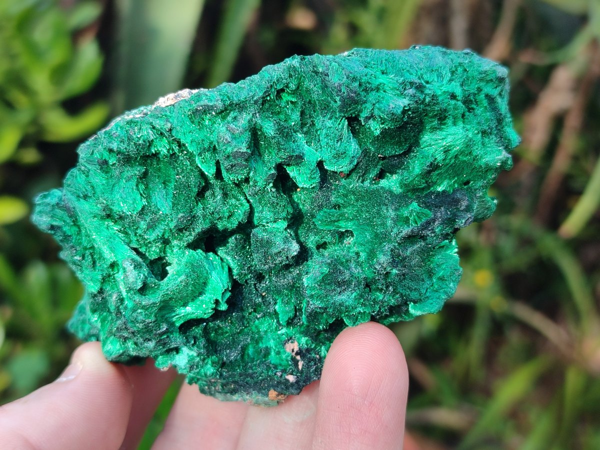 Natural Silky Malachite Specimens x 6 From Kasompe, Congo - Toprock Gemstones and Minerals 