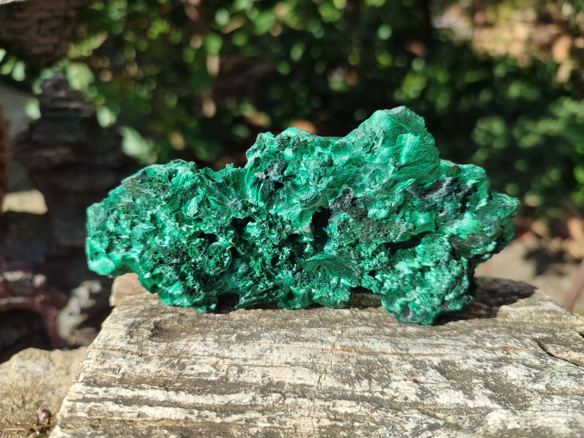 Natural Silky Malachite Specimens x 6 From Kasompe, Congo - Toprock Gemstones and Minerals 