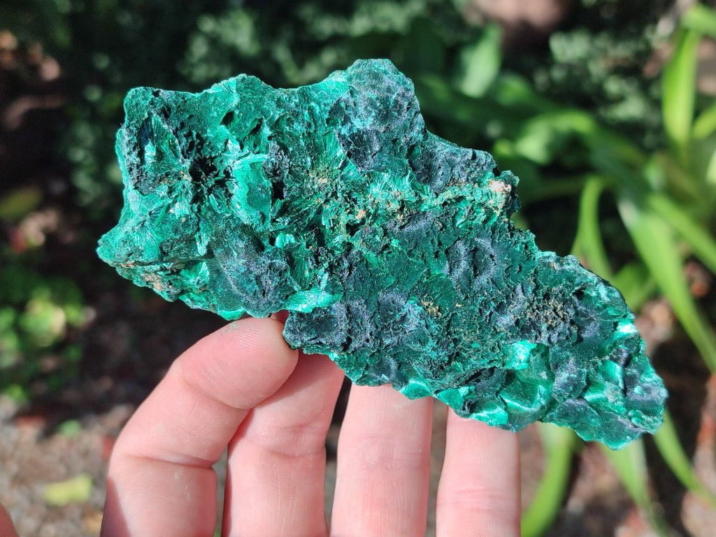 Natural Silky Malachite Specimens x 6 From Kasompe, Congo - Toprock Gemstones and Minerals 