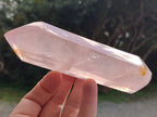 Polished Double Terminated Gemmy Rose Quartz Crystals x 6 From Madagascar - Toprock Gemstones and Minerals 