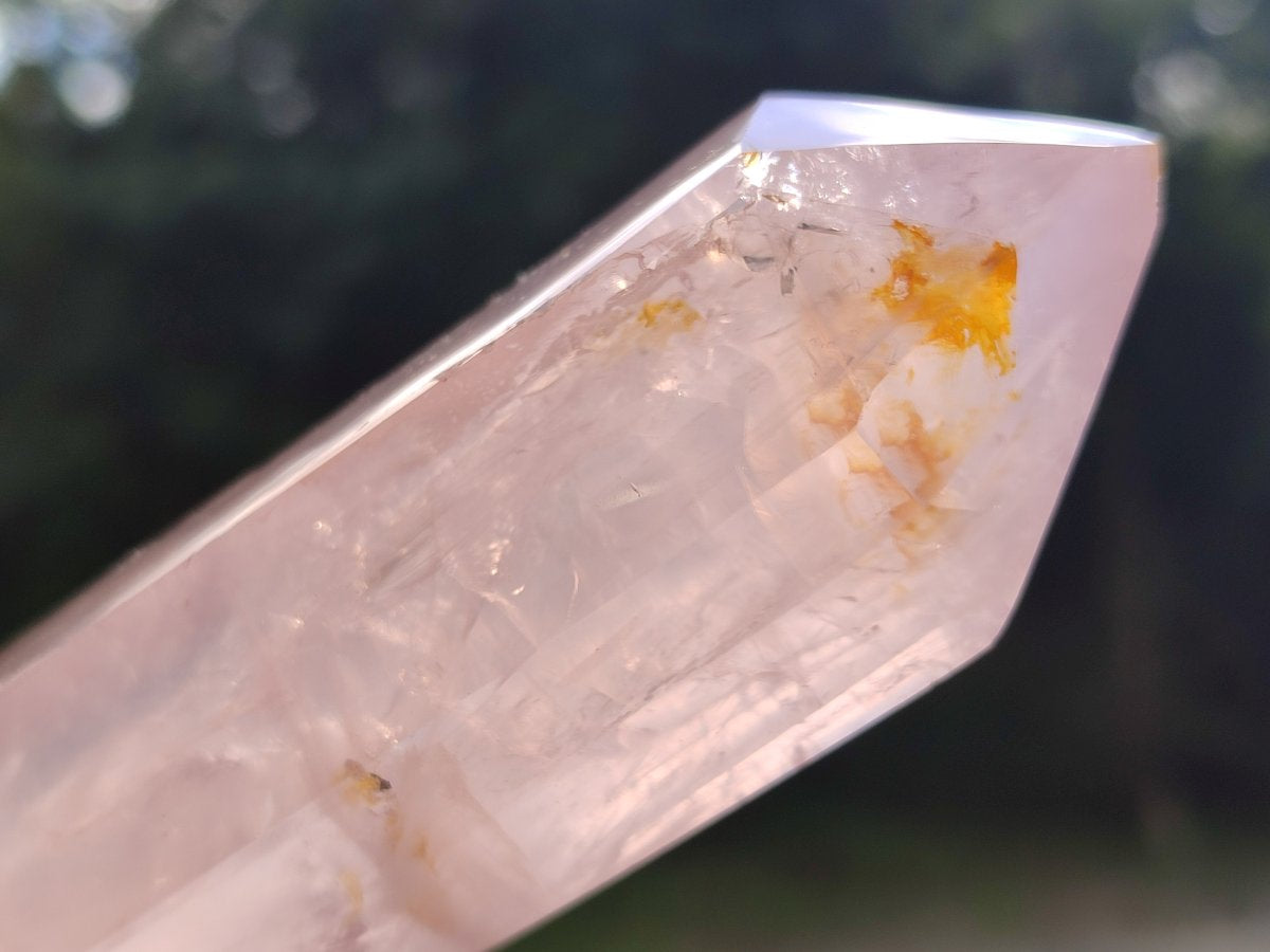 Polished Double Terminated Gemmy Rose Quartz Crystals x 6 From Madagascar - Toprock Gemstones and Minerals 