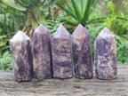 Polished Lepidolite Display Crystals x 12 From Ambatondrazaka, Madagascar - Toprock Gemstones and Minerals 