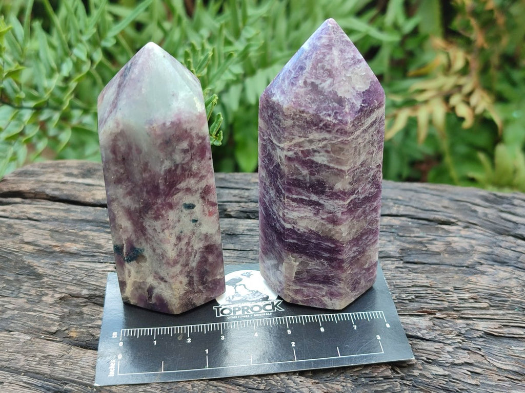 Polished Lepidolite Display Crystals x 12 From Ambatondrazaka, Madagascar - Toprock Gemstones and Minerals 