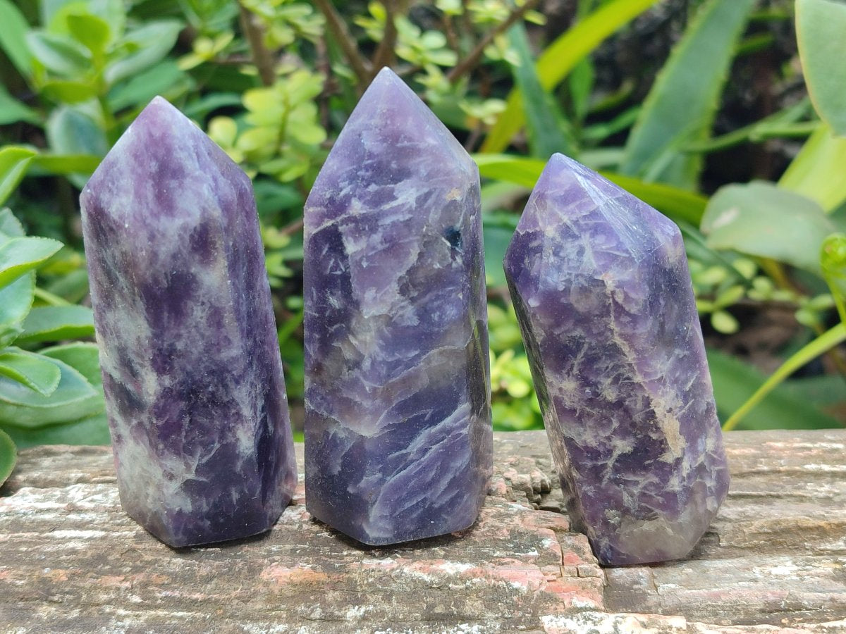 Polished Lepidolite Display Crystals x 12 From Ambatondrazaka, Madagascar - Toprock Gemstones and Minerals 