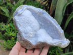 Natural Blue Lace Agate Geode Specimens x 3 From Nsanje, Malawi - Toprock Gemstones and Minerals 