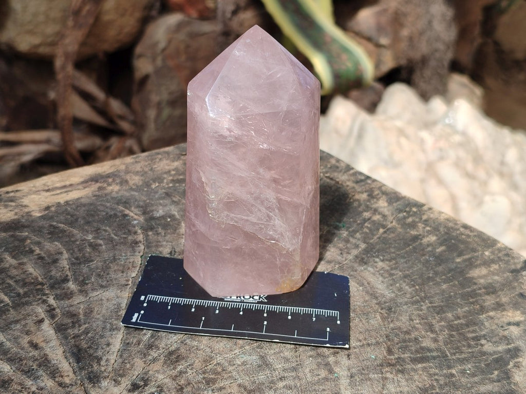 Polished Gemmy Rose Quartz Crystals x 3 From Madagascar - Toprock Gemstones and Minerals 
