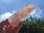 Polished Gemmy Rose Quartz Crystals x 3 From Madagascar - Toprock Gemstones and Minerals 