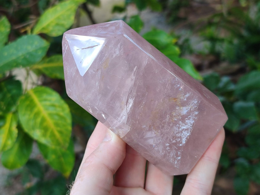 Polished Gemmy Rose Quartz Crystals x 3 From Madagascar - Toprock Gemstones and Minerals 