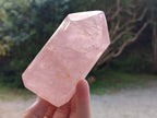 Polished Gemmy Rose Quartz Crystals x 3 From Madagascar - Toprock Gemstones and Minerals 