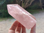 Polished Gemmy Rose Quartz Crystals x 3 From Madagascar - Toprock Gemstones and Minerals 