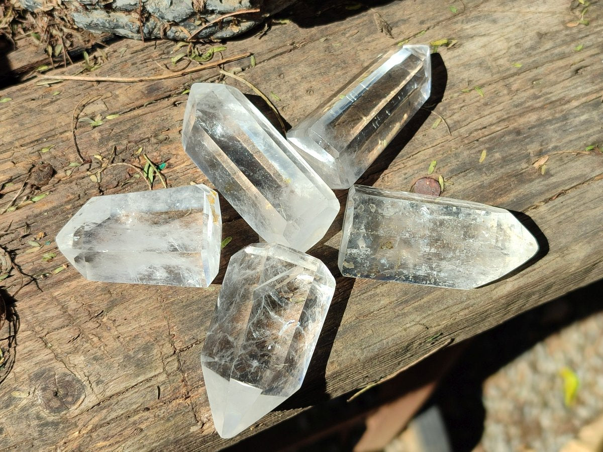 Polished Clear Quartz Crystals x 20 From Madagascar - Toprock Gemstones and Minerals 